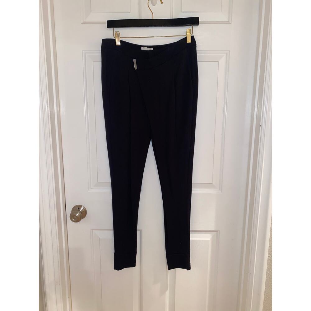 Helmut Lang Origami Pant Crossover Asymmetric Waist Size M in Black P (small)